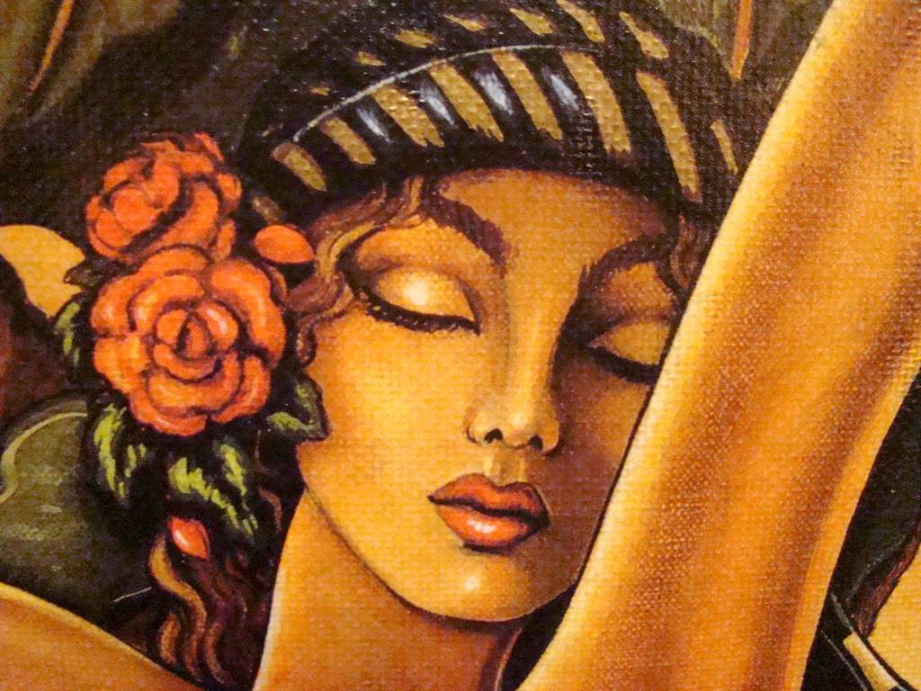 Large Cuban Painting By Ulises Carderin Tropical Modern Modernism